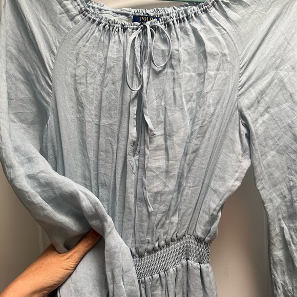 Polo Ralph Lauren peasant dress with ties and pockets - Picture 4 of 6